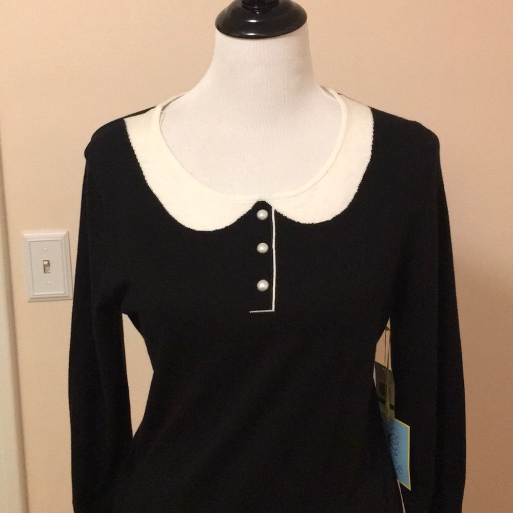 Cynthia Steffens CeCe intarsia sweater NWT.